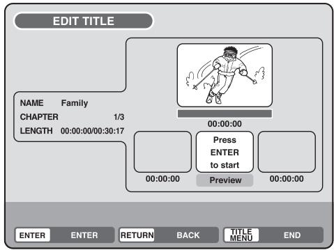 PIONEER DVR-RT501-S - Erasing a scene (Edit title) - 2
