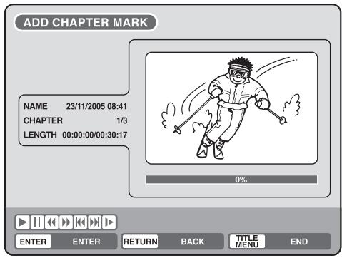 PIONEER DVR-RT501-S - Adding a chapter mark - 2