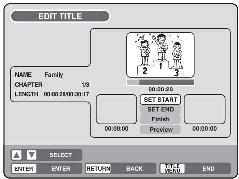PIONEER DVR-RT501-S - Erasing a scene (Edit title) - 3