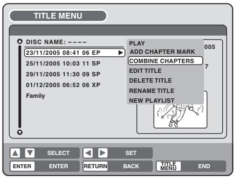 PIONEER DVR-RT501-S - Combining chapters - 1
