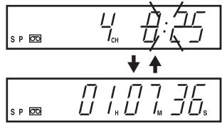 PIONEER DVR-RT501-S - Switching the display between clock and counter - 1