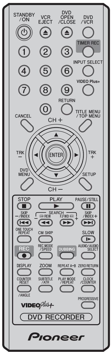 PIONEER DVR-RT501-S - Remote control - 1