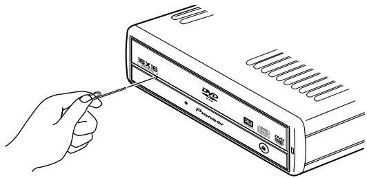 PIONEER DVR-S806 - Manual ejection of discs - 1