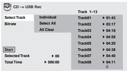 PIONEER DV-320-S - Select CD->USB Rec. - 1
