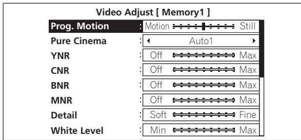 PIONEER BDP-320 - Select the item to be adjusted. - 1