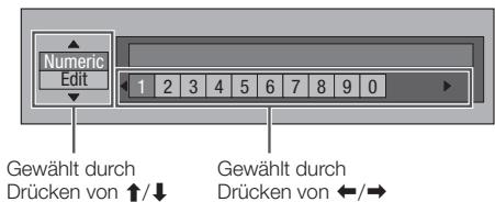 PIONEER BDP-330 - Bedienung fur manuelles Eingeben von Zeichen - 2