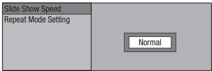 PIONEER BDP-330 - Einstellung der Diashow-Geschwindigkeit/Wiederholwiedergabe - 1