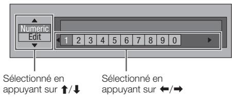 PIONEER BDP-330 - Marche à suivre pour saisir manuellement des caractères - 2