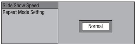 PIONEER BDP-330 - Réglage de la vitesse du diaporama/lecture en boucle - 1