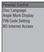PIONEER BDP-330 - Beim ersten Einstellen von PIN-Code - 1