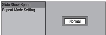 PIONEER BDP-330 - Instellen van de snelheid van de diavoorstelling/herhaalde weergave - 1