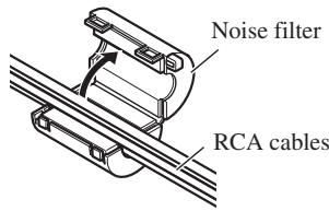 PIONEER AVH-P6400CD - Attaching the Noise Filters - 1