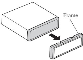 PIONEER AVH-P6400CD - Remove the frame. (Fig. 9) - 1