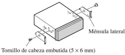 PIONEER AVH-P6400CD - Instale las ménsulas laterales. (Fig. 10) - 1