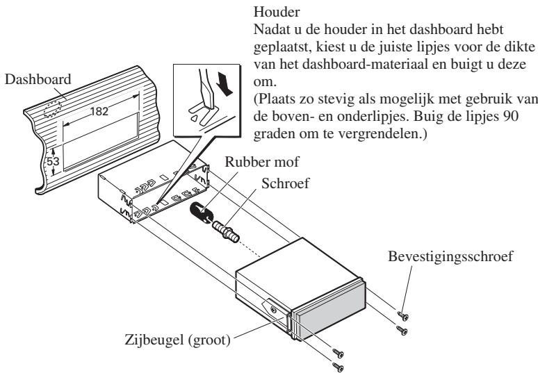 PIONEER AVH-P6400CD - Vastzetten van het toestel. (Afb. 11) - 1