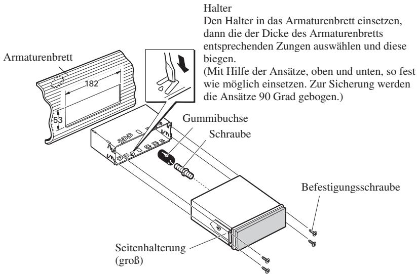 PIONEER AVH-P6400CD - Befestigen der Einheit. (Abb. 11) - 1