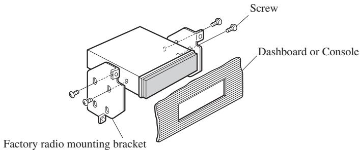 PIONEER AVH-P6400CD - Fastening the unit to the factory radio mounting bracket. (Fig. 14) (Fig. 15) - 2