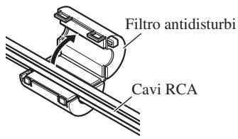 PIONEER AVH-P6400CD - Applicazione dei filtri antidisturbi - 1