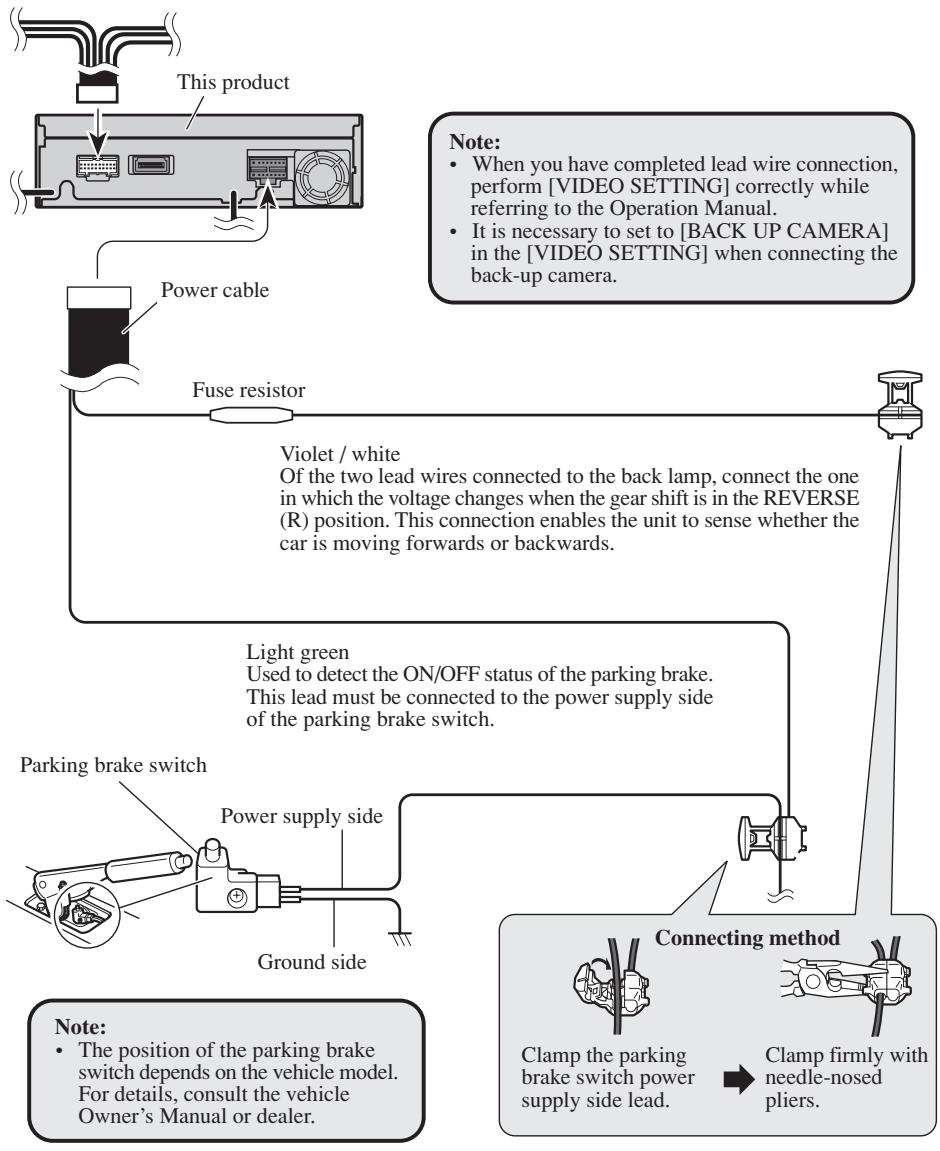 PIONEER AVH-P6400CD - Connecting the power cord (2) - 1