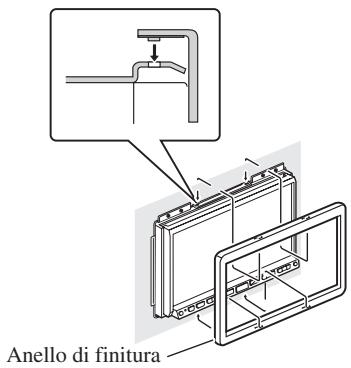 PIONEER AVIC-HD3 - Fissare l'anello di finitura. - 1