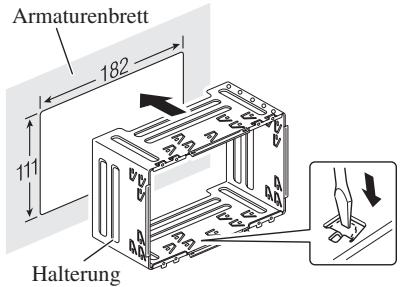 PIONEER AVIC-HD3 - Halterung im Armaturenbrett installieren. - 1