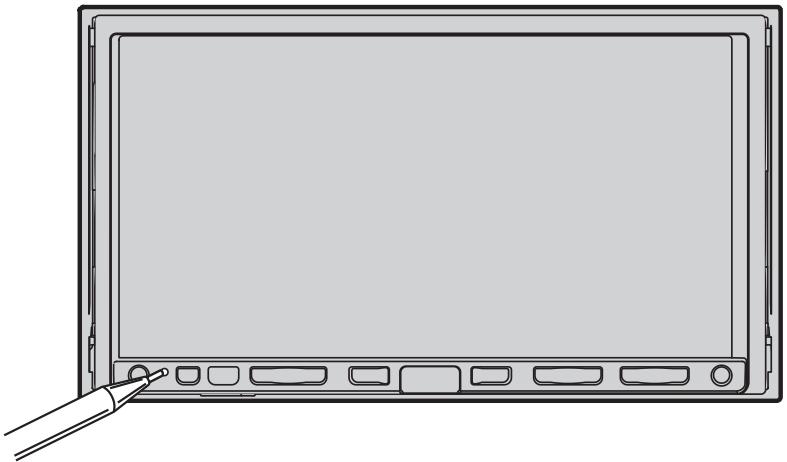 PIONEER AVIC-HD3 - Die RESET-Taste am Navigationssystem drücken. - 1