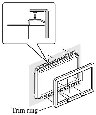 PIONEER AVIC-HD3 - Attach the trim ring. - 1