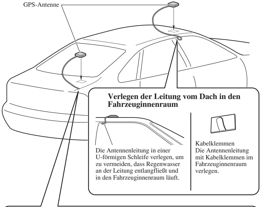PIONEER AVIC-HD3 - Einbau der Antenne außen am Fahrzeug (an der Karosserie) - 1