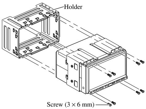 PIONEER AVIC-HD3 - - Remove the holder. - 1