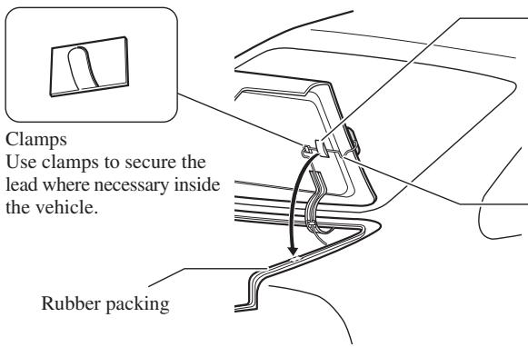 PIONEER AVIC-HD3 - When routing the lead in from inside the boot - 1