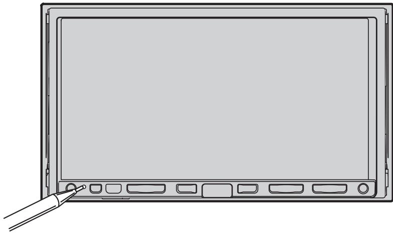 PIONEER AVIC-HD3 - Press the RESET button on the navigation unit. - 1