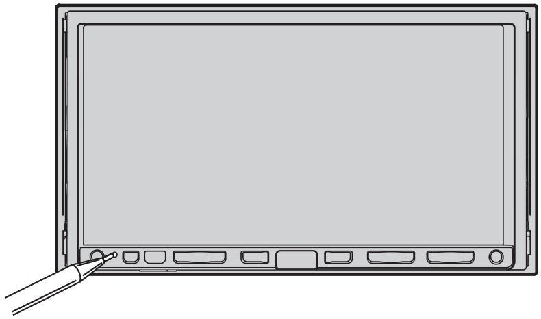PIONEER AVIC-HD3 - Appuyez sur la touche RESET du système de navigation. - 1