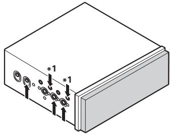 PIONEER AVIC-X1 - - Fastening the unit to the factory radio-mounting bracket. - 1