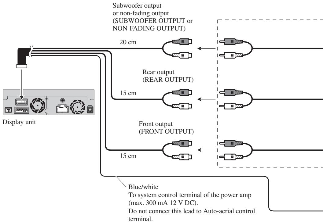 PIONEER AVIC-X1 - When connecting to separately sold power amp - 1