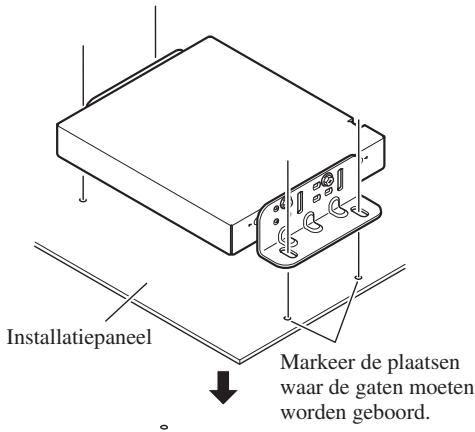 PIONEER AVIC-X1 - Bepaal de installatieplaats en boor de gaten. - 1