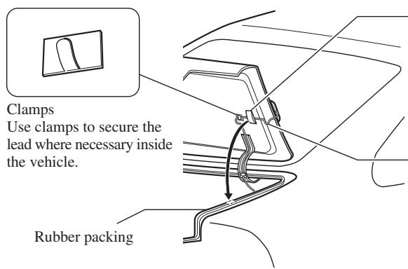PIONEER AVIC-X1 - When routing the lead in from inside the boot - 1