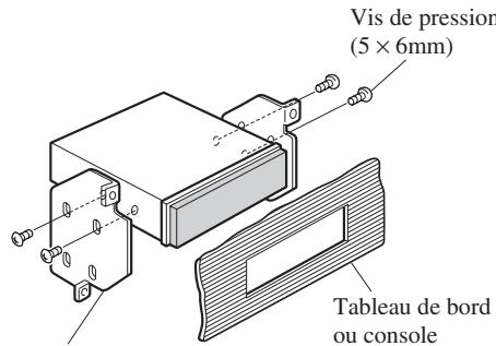 PIONEER AVIC-X1 - - Fixation de l'appareil au support pour le montage d'autoradio usine. - 3