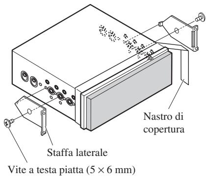 PIONEER AVIC-X1 - Stabilire la posizione delle staffe laterali. - 1