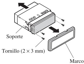 PIONEER AVIC-X1 - - Extraiga el marco y el soporte. - 1