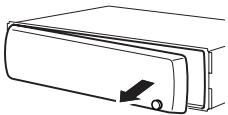 PIONEER DEH-1100MPB - Het voorpaneel verwijderen - 1