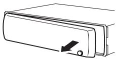 PIONEER DEH-1100MPB - Rimozione del frontalino - 1