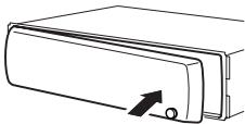 PIONEER DEH-1100MPB - Het voorpaneel bevestigen - 2
