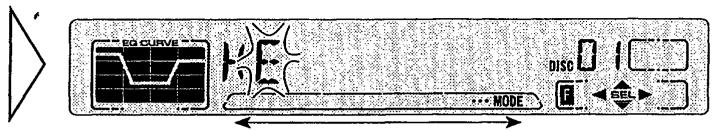 EQ CURVE MODE DISC SEL