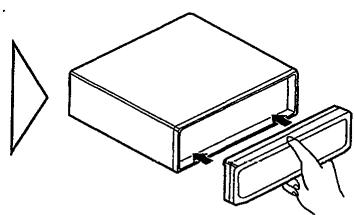 PIONEER DEH-P3000R - - Replace the front panel by clipping it into place. - 1