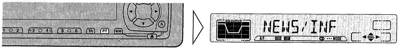 1 ○ 2 ○ 3 ○ 4 ○ 5 ○ 6 ○ TA ○ PT ○ AND EQ CURVE NEWS/INF AF ON EP ⬤ ⋯ MODE SEL