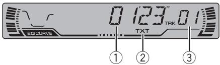 EQCURVE 0 123" 0.1 TXT TRK ① ② ③