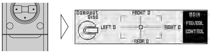 Compact Disco LEFT 0 FRONT 0 RIGHT 0 REDA 0 MAIN FAD/BAL CONTROL