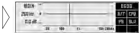 MAIN 250 Hz 0.0 dB BASS B/T CPU PS BLU 20 100 1k 10k 20Hz