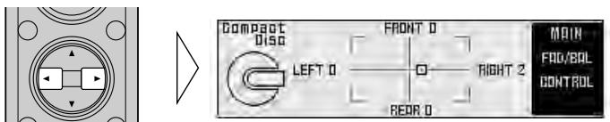 Compact Disc LEFT 0 FRONT 0 RIGHT 2 REDA 0 MAIN FAD/BOL CONTROL