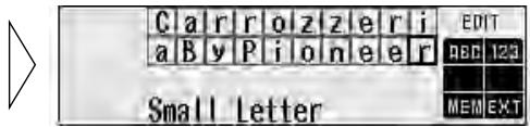 C a r r o z z e r i a B y P i o n e e r EDIT BBC 123 Small Letter MEM EXT